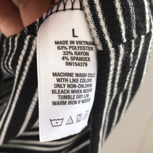 AERO Seriously Soft Striped Off the Shoulder Top - Picture 4 of 5